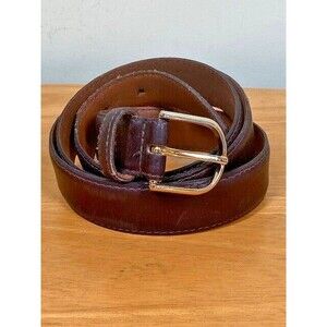 Bordeaux by Custom Leather Mens Brown Split Leather Belt Size 40 Made in Canada
